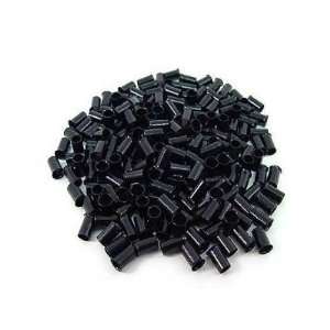 200 PCS 2.8 mm Black Color Copper Tubes Beads Locks Micro Rings for I 