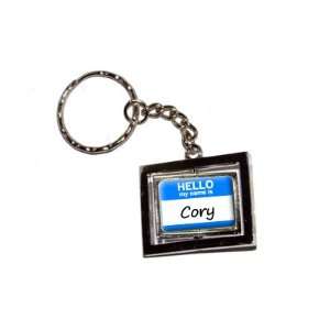  Hello My Name Is Cory   New Keychain Ring Automotive