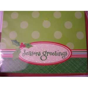  Michaels Blank Glitter Note Cards ~ Seasons Greetings 
