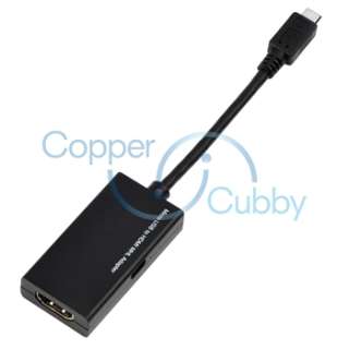 Micro USB to MHL HDMI Cable Adapter HD TV HDTV For Samsung Galaxy S II 