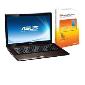  ASUS K72F A2B 17.3 Brown Laptop Bundle