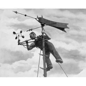  Meteorologist Adjusts Equipment