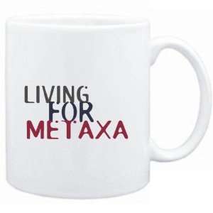 Mug White  living for Metaxa  Drinks
