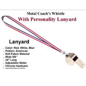 Metal Coach Referee Whistle with DLX Personality 34 Adjustable 
