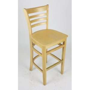  Ladder Back Style Bar Chair   Natural Stain