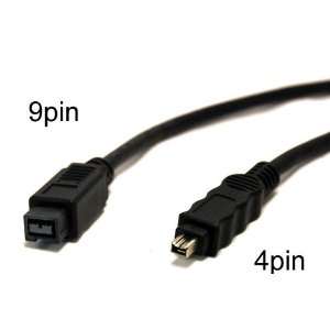  FireWire 800(IEEE1394b) Cables, 9pin to 4pin   3 Feet 