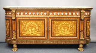   Louis XVI Style Sideboard with Marquetry Inlay, ca. 1940s