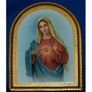  Immaculate Heart of Mary   11 x 9 wooden plaque 