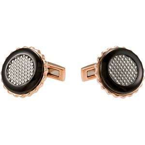  Ibiza (TM) Stainless Steel Cuff Links. 15.75 x 35.25 mm Immersed 