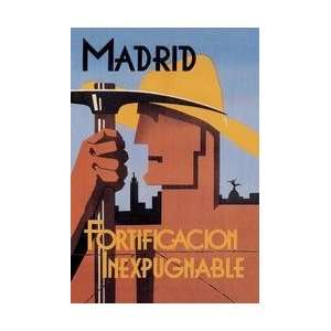  Madrid Impregnable Fortress 12x18 Giclee on canvas