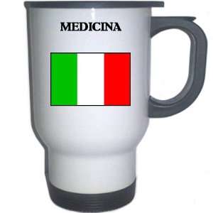  Italy (Italia)   MEDICINA White Stainless Steel Mug 