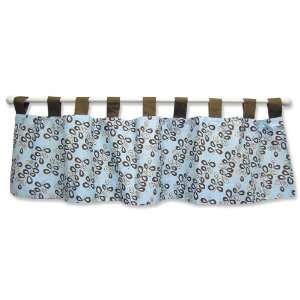  Trend Lab Willow Tab Top Window Valance, Teal Baby