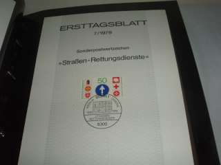 Germany Ersttagsblatt 1974 1997 collection in 7 albums. For a flavour 