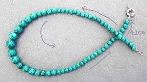Natural Malachite Beads Necklace  