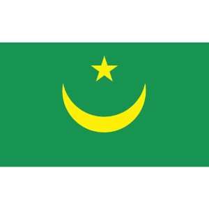  Mauritania 2 x 3 Nylon Flag Patio, Lawn & Garden