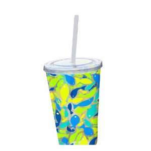   17 Ounce Insulated Cup With Lid and Straw, Go Fish