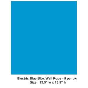   Brewster Wall Pops Blocks Electric Blue WPB90225