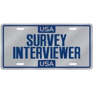  New  Usa Survey Interviewer  License Plate Occupations 