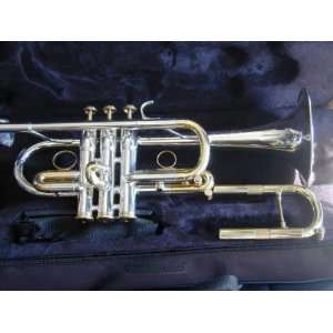   Eb Trumpet Rich Intonation(SilverGold) Musical Instruments