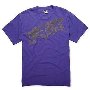  Fox Racing Youth Inverse T Shirt   Youth X Large/Purple 
