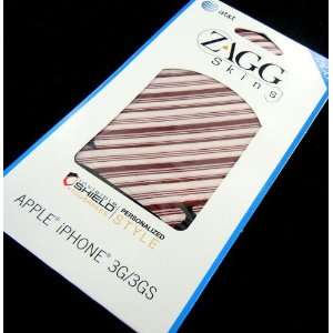  Zagg Skins Christmas Candycane Skin / Protector   Apple iPhone 