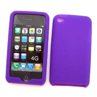 Apple iPod Touch 4th Generation Silicone Skin Case, Purple