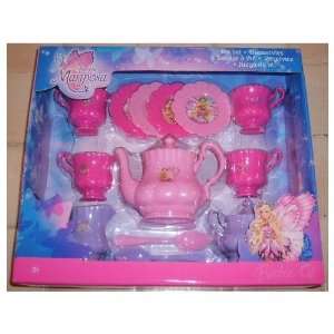 Barbie Mariposa 17 Piece Tea Set   Place setting for 4