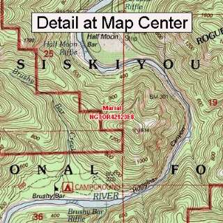 USGS Topographic Quadrangle Map   Marial, Oregon (Folded/Waterproof 