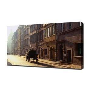 Old Town Warsaw Poland   Canvas Art   Framed Size 32x48   Ready To 