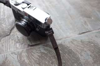 Handmade vintage Leather camera strap Leica brown 2802  