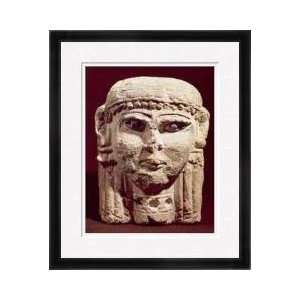 Head Of The Goddess Ishtar From Amman Jordan Framed Giclee Print 