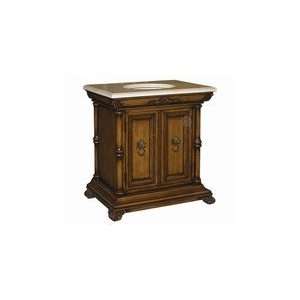  Classical Marble Top Single Bathroom Vanity Chest 32 Inch 
