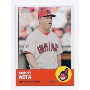  2012 Topps Heritage #48 Manny Acta Cleveland Indians 