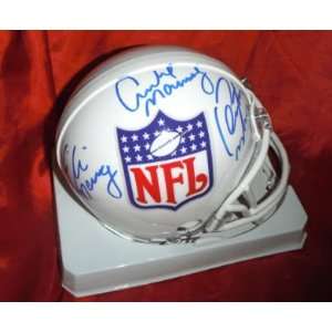  NFL Crest Mannings Hand Signed Autographed Mini Helmet 