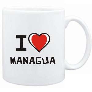  Mug White I love Managua  Capitals