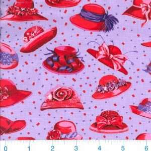  45 Wide Red Hot Mamas Hats Fabric By The Yard Arts 