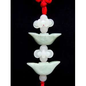  Feng Shui Handmade Jade Ingots (Yuan Bao) Lucky Charm or 