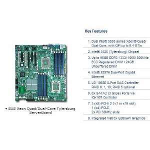  Supermicro X8dt3 Dual Lga1366 Xeon Intel 5520 Ddr3 Pci E V 