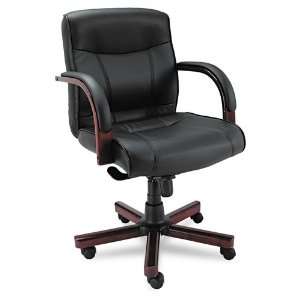  Alera® Madaris Mid Back Swivel/Tilt Leather Chair with 