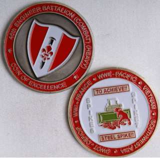 46TH ENG BAT TO ACHIEVE STEEL SPIKE Challenge Coin  