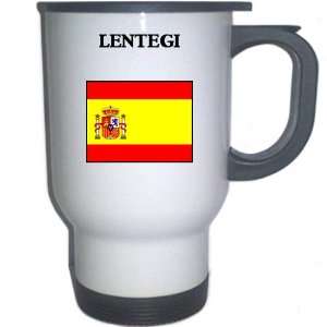  Spain (Espana)   LENTEGI White Stainless Steel Mug 