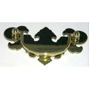  Bail&backplate Pol/Lac Solid Brass 3 In Centers