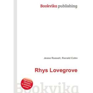  Rhys Lovegrove Ronald Cohn Jesse Russell Books