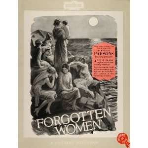 1927 Ad Silent Film Forgotten Women Louella Parsons   Original Print 