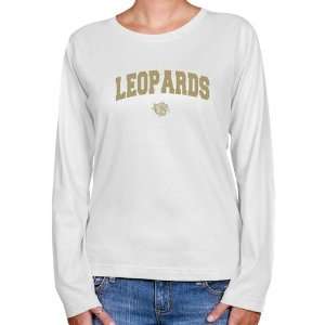 NCAA Lafayette College Leopards Ladies White Logo Arch Long Sleeve 