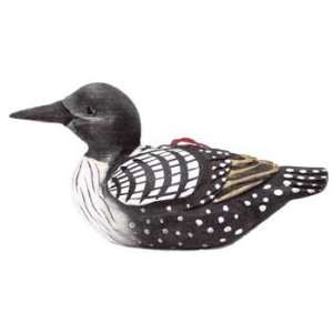  Wooden Loon Duck Ornament (Hand carved & Painted)