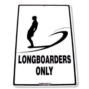 Longboarders Only Hawaiian Metal Street Sign Sports 