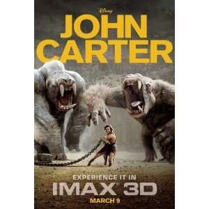  John Carter Imax Original Movie Poster Double Sided 27x40 