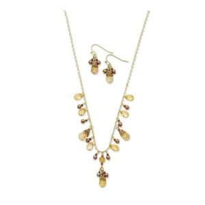  Cultura Pearl/Jonquil Crystal Earrings Necklace Sets 