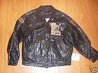 vintage letterman jacket 88 89 lancers leather j67 expedited shipping